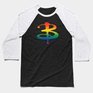 B Logo Rainbow Pride Baseball T-Shirt